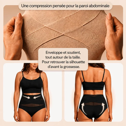 Culotte gainante à bande croisée 360°
